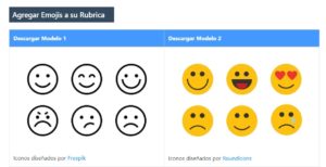 Rubricas creativas con Emojis